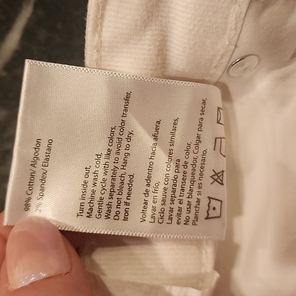 NWT RISEN Jeans With Tummy Control Mid Rise Straight Jeans White Size 7/28 - Picture 6 of 12